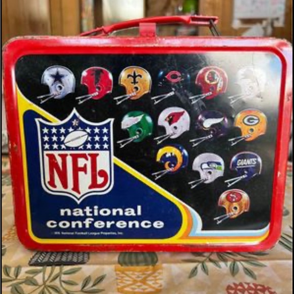 Vintage 1976 Nfc/Afc NFL Lunchbox/Thermos Set - Picture 6 of 8